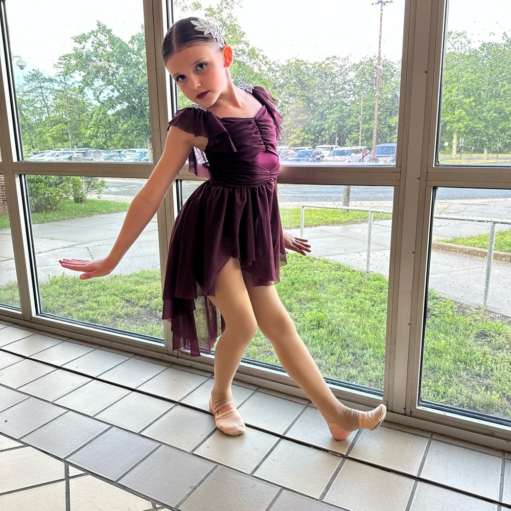 Weissman Red Ruched Sweetheart Dance Costume